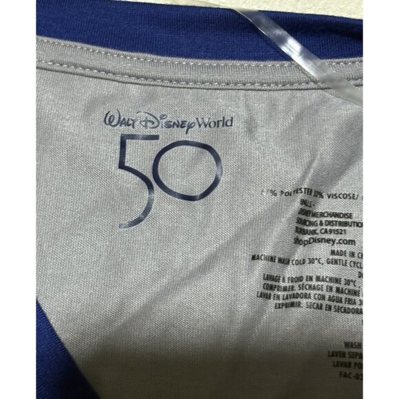 Walt Disney World 50th Anniversary Minnie Mouse Castle Gray Soccer Shirt-small - Picture 5 of 9